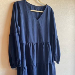 Long sleeve midi dress